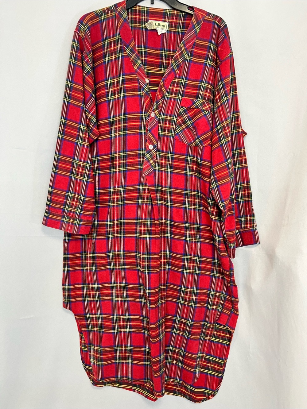 Vintage L.L.Bean Men’s Pijamas Plaid Cotton Sz Large